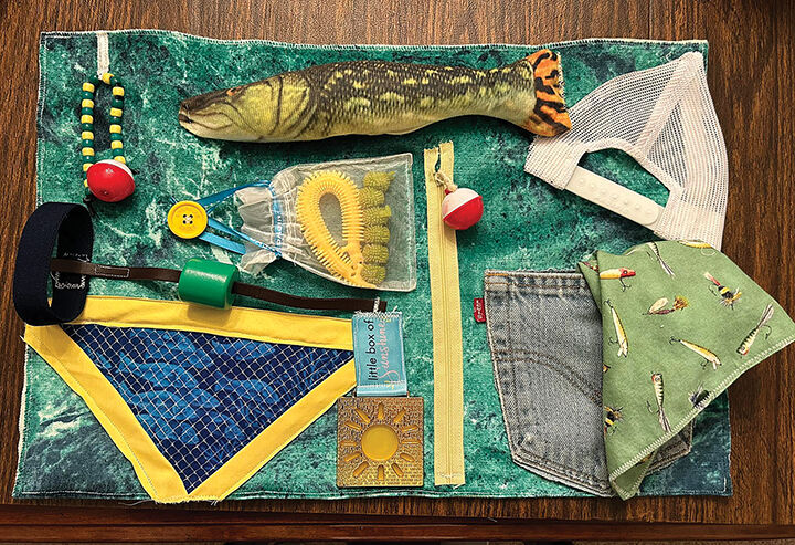 The group recently created a mat for a man who had been a fishing enthusiast.